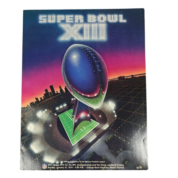 Super Bowl XIII Program AFC Vs NFC Official 1979 NFL Championship Vintage - Picture 1 of 10